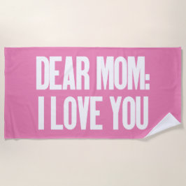 親愛お母さん ビーチタオル