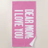 親愛お母さん ビーチタオル (正面)