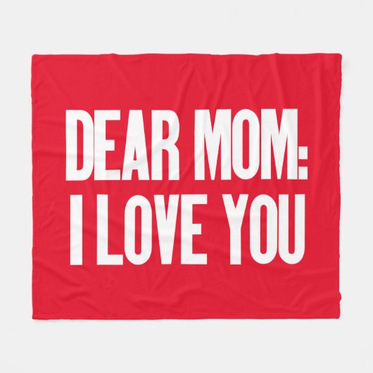 親愛お母さん フリースブランケット (正面(横))