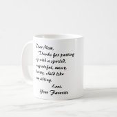 親愛なお母さんのマグ!! コーヒーマグカップ (正面左)