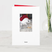 親愛なるクラウス夫人へ JRT ホリデー カード (裏面)