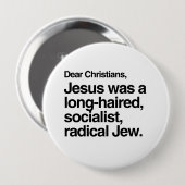 親愛なるクリスチャンイエス・キリストはユダヤ人- .PNGでした 缶バッジ (正面&裏面)