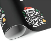 親愛なるサンタさんへ 弟がやったの 面白いクリスマス ラッピングペーパー (ロールコーナー)