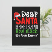 親愛なるサンタさんへ、私が説明する前に、どれくらい知ってる？ 招待状 (スタンド正面)