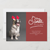 親愛なるサンタさんへ、私は本当に頑張ったのよ、写真 シーズンカード (正面)