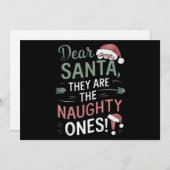 親愛なるサンタさん 彼らは悪い子なのよ クリスマス (正面/裏面)