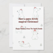 親愛なるサンタさん、私に説明させてください（犬） カード (裏面)