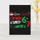 親愛なるサンタさん、私は６かもしくは７で、 カード (黄色い花)