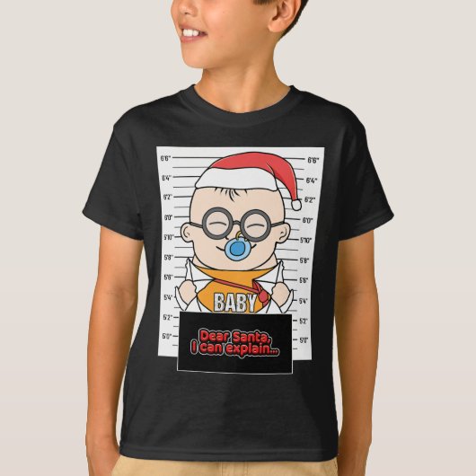 親愛なるサンタさん、説明できます Tシャツ (正面)