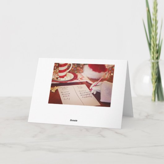 親愛なるサンタは、いけなくおもしろいなクリスマスカードを定義します シーズンカード (裏面)