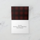 親愛なるサンタへ、 「いい子」って定義して ヴィンテージ パーソナライズ シーズンカード (内部)