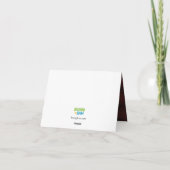 親愛なるサンタへ、 「いい子」って定義して ヴィンテージ パーソナライズ シーズンカード (裏面)