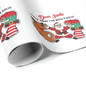 親愛なるサンタへ 今年は Solid 6 7 六 七 ラッピングペーパー (ロールコーナー)