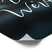 親愛なるサンタへ 今年もよい子でした 犬とのホリデー写真 ポスター (角)