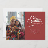 親愛なるサンタへ、写真についてご説明します。
モニターやデバイスの設定の違いにより、実際の印刷色と画 シーズンカード (正面)