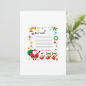 親愛なるサンタへ、子供たちのクリスマスの願いリストです 招待状 (スタンド正面)