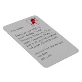 親愛なるサンタへ 癒しと社会的距離の大切さを広めて ソーシャルディスタンスのアイデア マグネット (右側)