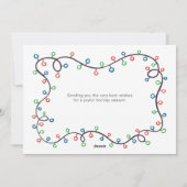 親愛なるサンタへ 私たちは良い子にしてました 家族写真です シーズンカード (裏面)