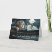 親愛なるサンタへ 私たちは良い子にしてました 家族写真です シーズンカード (正面)