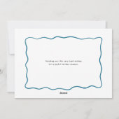 親愛なるサンタへ 私たちは良い子にしてました 家族写真です シーズンカード (裏面)