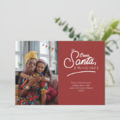 親愛なるサンタへ、私たち本当に頑張った写真 シーズンカード (スタンド正面)