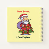 親愛なるサンタへ、説明させて – 面白いクリスマス ノートブック (裏面)