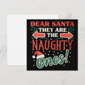 親愛なるサンタ、彼らが悪い子なんだよ クリスマス (正面/裏面)