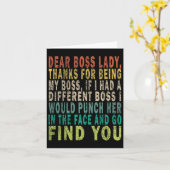 親愛なるボスレディー様 カード (黄色い花)