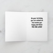 **親愛なる友へ** あなたは愛されているよ 誕生日おめでとう カード (内部)