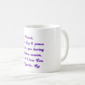 親愛なる友へ 季節のご挨拶 コーヒーマグカップ (正面右)