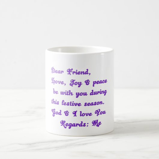 親愛なる友へ 季節のご挨拶 コーヒーマグカップ (中央)