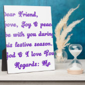 親愛なる友へ　季節のご挨拶 フォトプラーク (側面)