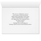 親愛なる友人の皆様へ クリスマスの降誕 イザヤ書 9:6 (内部横(下))