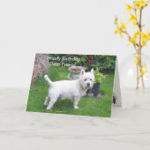 親愛なる友人へのWoofyの誕生日 カード (黄色い花)