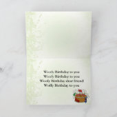 親愛なる友人へのWoofyの誕生日 カード (内部)