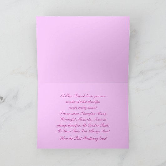 親愛なる友人… カード (内部)