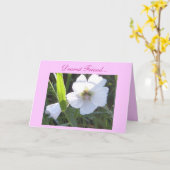 親愛なる友人… カード (黄色い花)