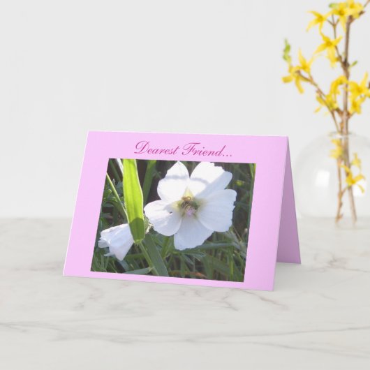 親愛なる友人… カード (黄色い花)