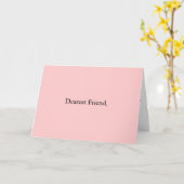 親愛なる友人 カード (黄色い花)