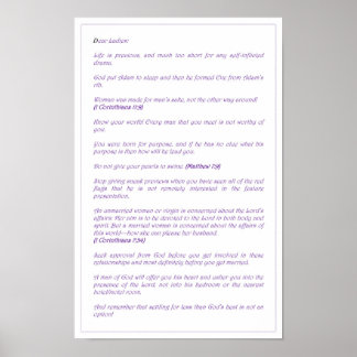 親愛なる女性たち - ポスター