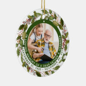 親愛なる思い出の中で父おじいちゃん記念クリスマス セラミックオーナメント (右)