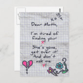 親愛なる数学 ポストカード (正面/裏面)