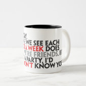 親愛なる月曜日Mug ツートーンマグカップ (正面右)