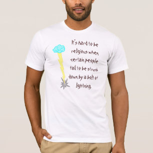 親愛なる神は、…強打します Tシャツ