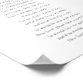 親愛なる神様 花嫁の父の写真 追悼 結婚記念 ポスター (角)