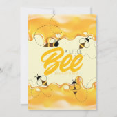 親愛なる親たちへ ビー ベイビー シャワーの招待状 招待状 (裏面)