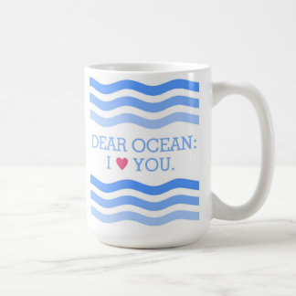 "親愛なるOcean"のマグ コーヒーマグカップ