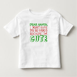 親愛なサンタのクリスマスのTシャツ トドラーTシャツ