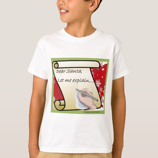 親愛なサンタは私が説明することを可能にしました Tシャツ (正面)