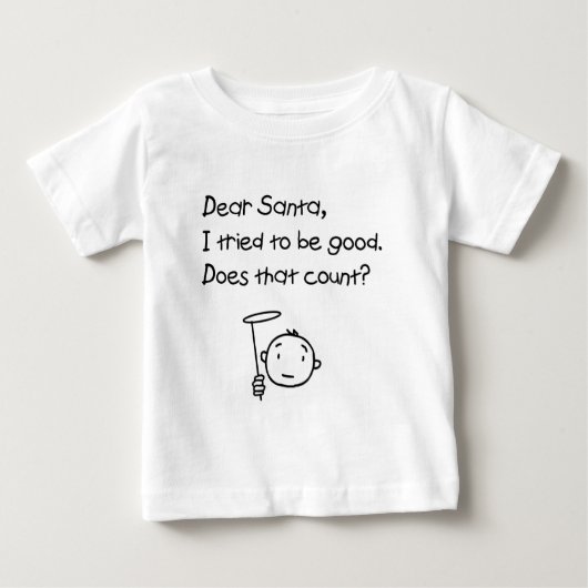 親愛なサンタ ベビーTシャツ (正面)